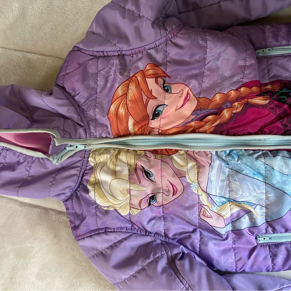 Elsa & Ana Colorful Puffer Jacket - Picture 3 of 3